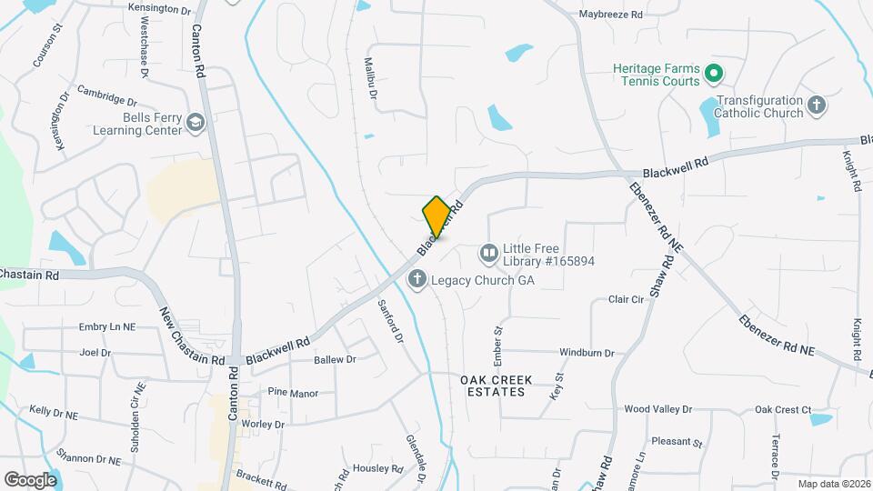 1076 Blackwell Rd Map and Location Details