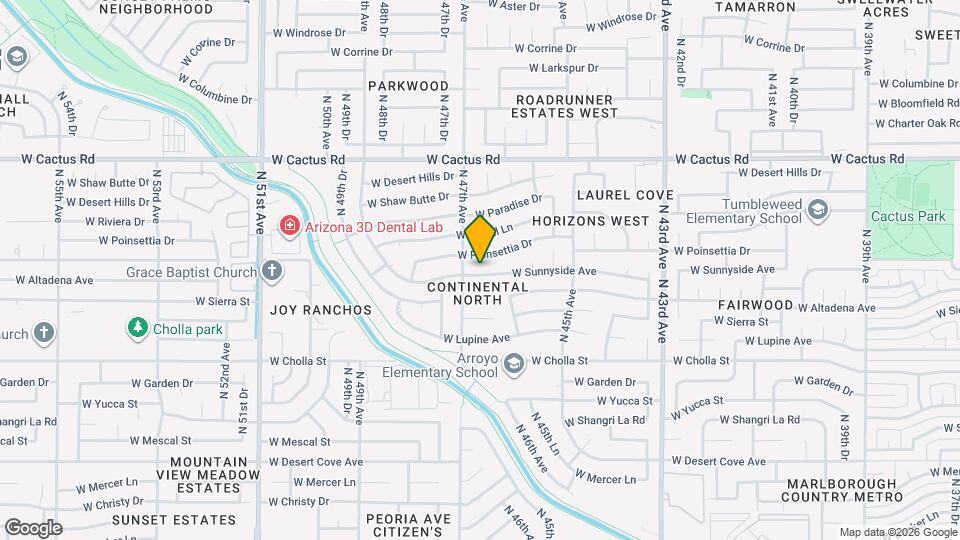 4644 W Sunnyside Ave Map and Location Details