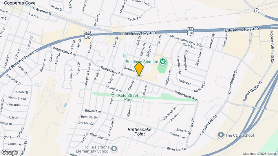 1105 Robertson Ave Map and Location Details