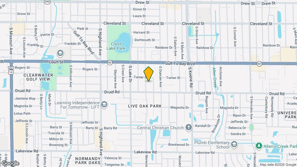 621 S Keystone Ave Mapa y Detalles de la Ubicación