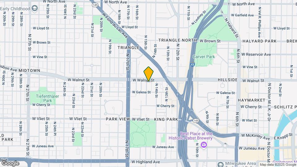1640 N 15th St Map and Location Details