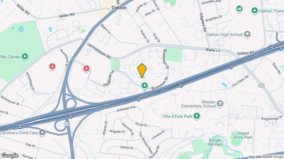 10218 Bushman Dr Map and Location Details