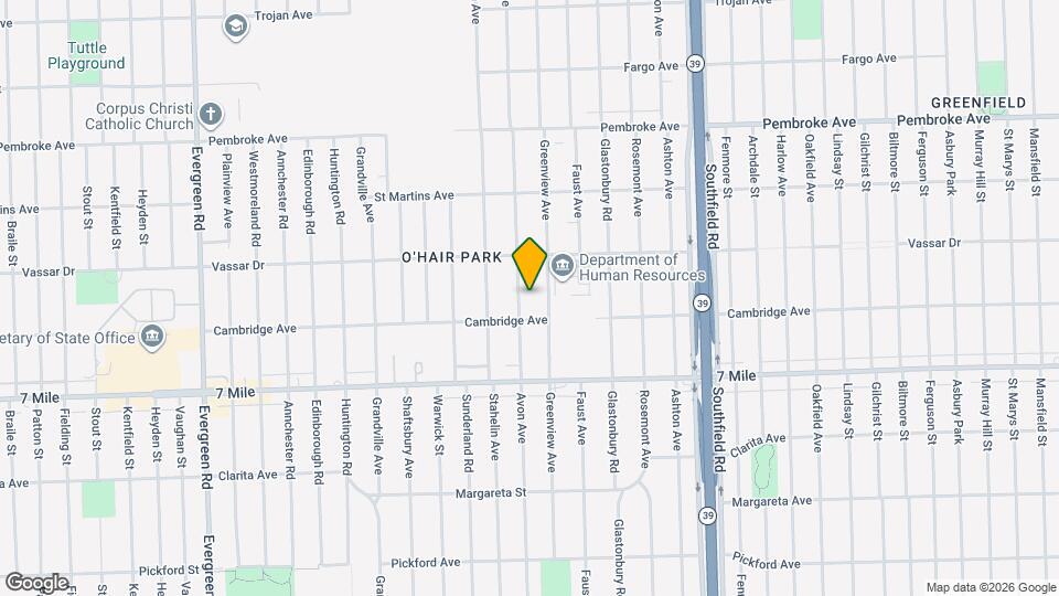 19324 Avon Ave Map and Location Details