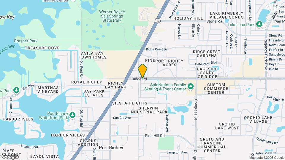 Suncoast Gateway Map and Location Details
