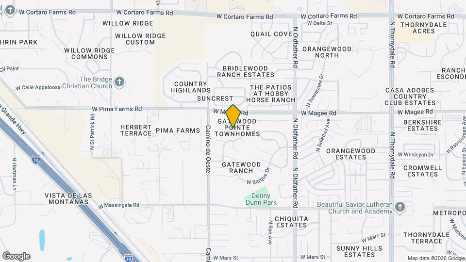 4453 W Pyracantha Dr Map and Location Details