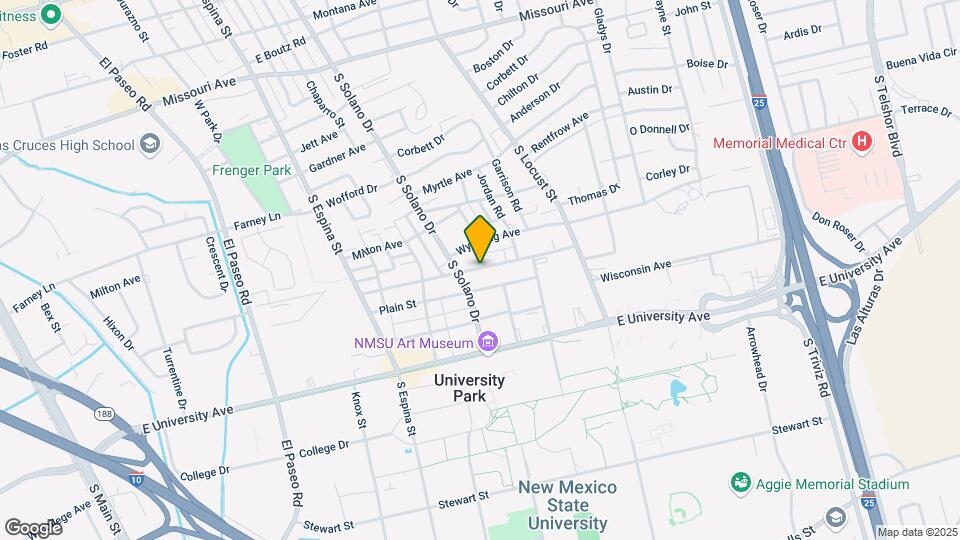 1390 Monte Vista Ave Map and Location Details