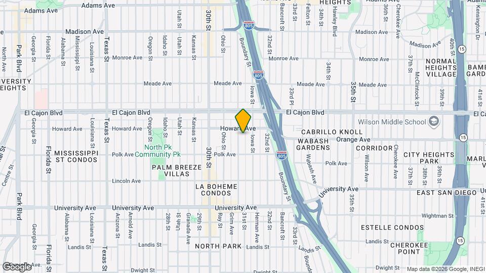 4169 Illinois St Map and Location Details
