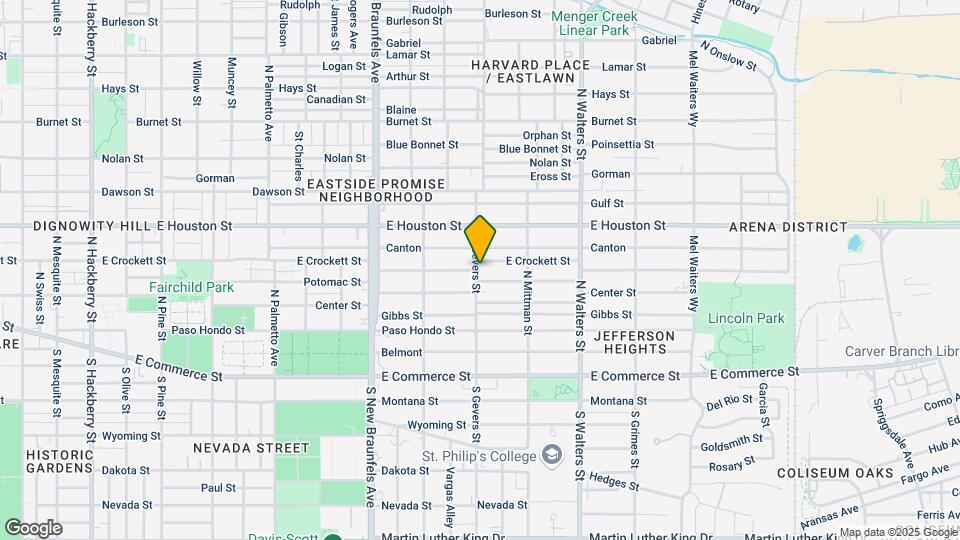 1804 E Crockett St Map and Location Details