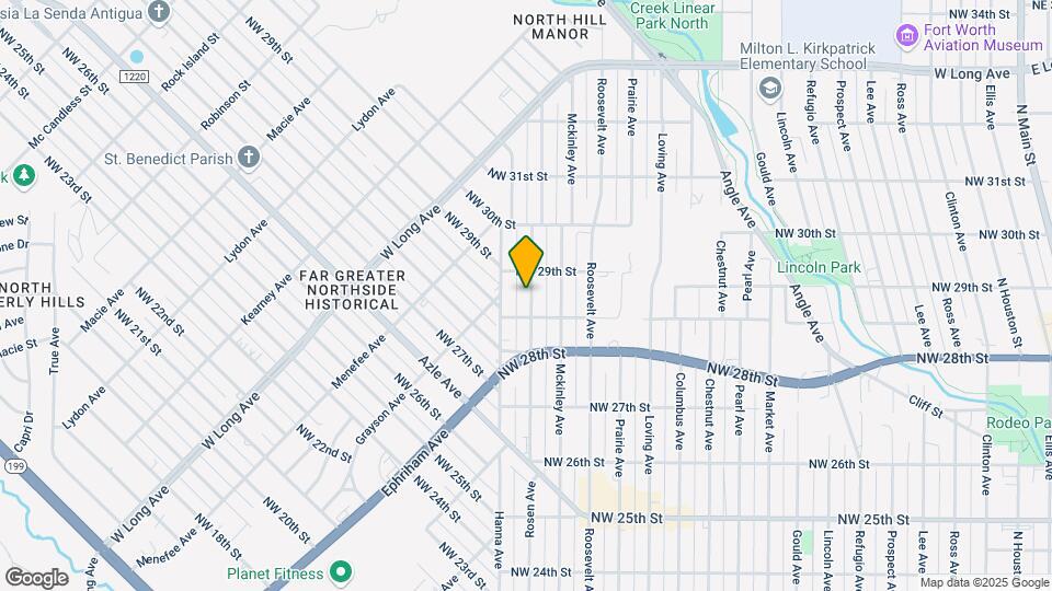 2909 Rosen Ave Map and Location Details