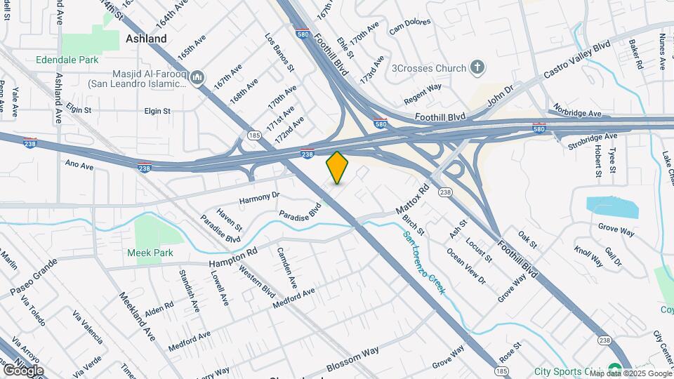 1032 Gilbert St Map and Location Details