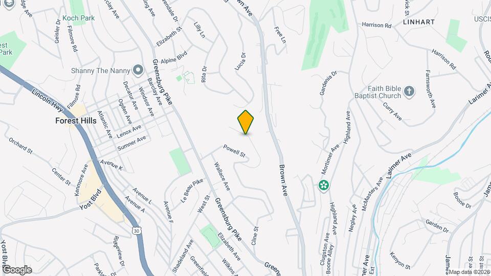 254 Cline St Map and Location Details