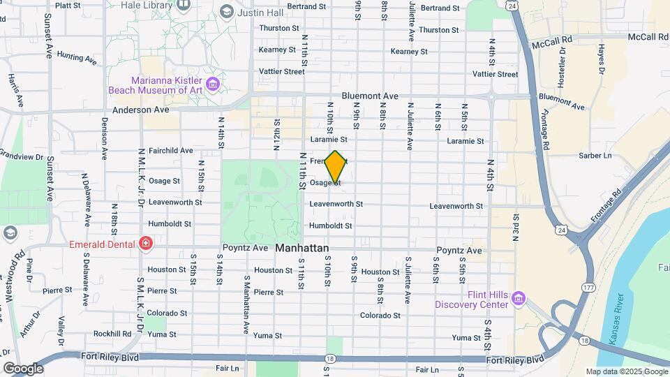 925 Osage St Mapa y Detalles de la Ubicación