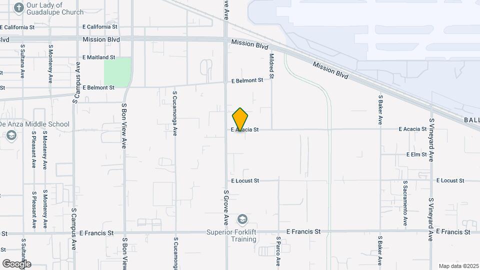 1220 E Acacia St Mapa y Detalles de la Ubicación