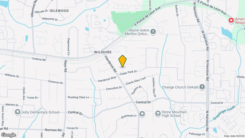 1231 Cedar Park Pl Map and Location Details