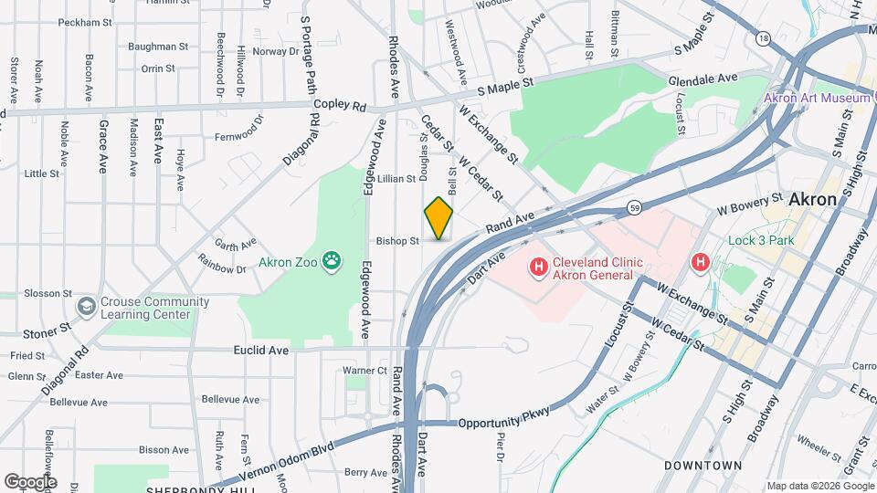 483 Bishop St Map and Location Details