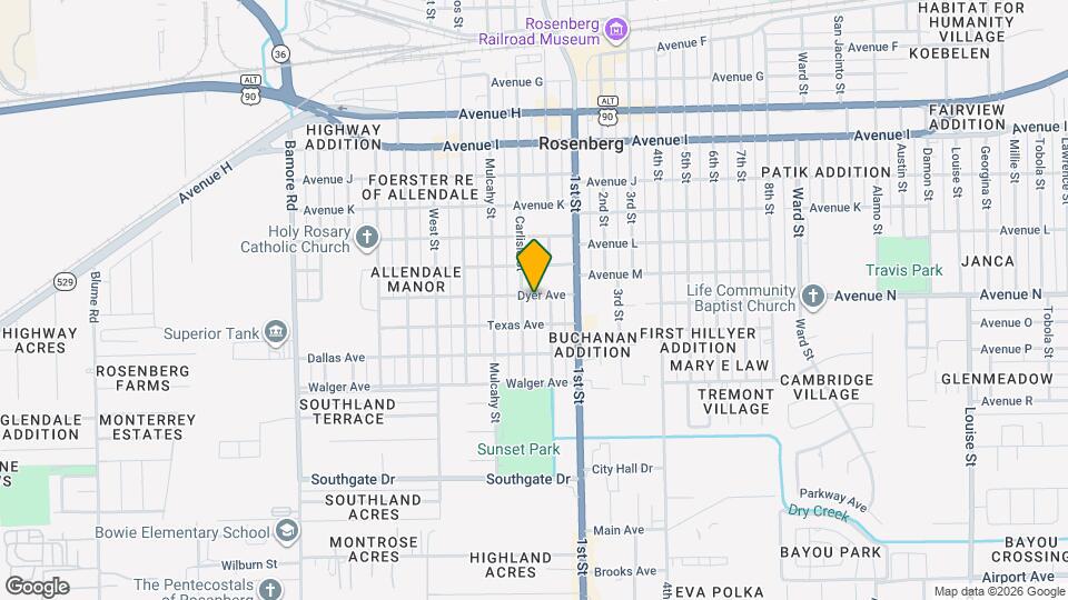 1608 Dyer Ave Map and Location Details