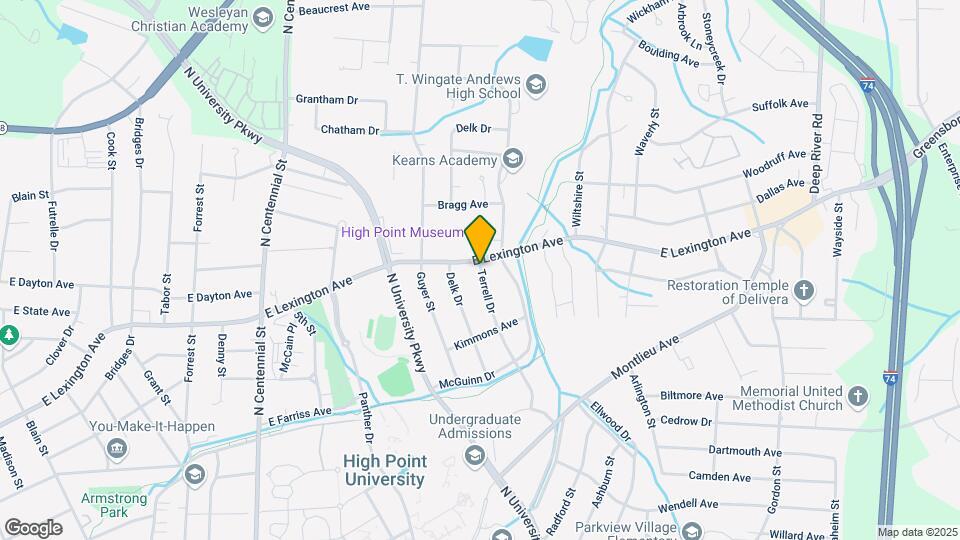 1225 Terrell Dr Mapa y Detalles de la Ubicación