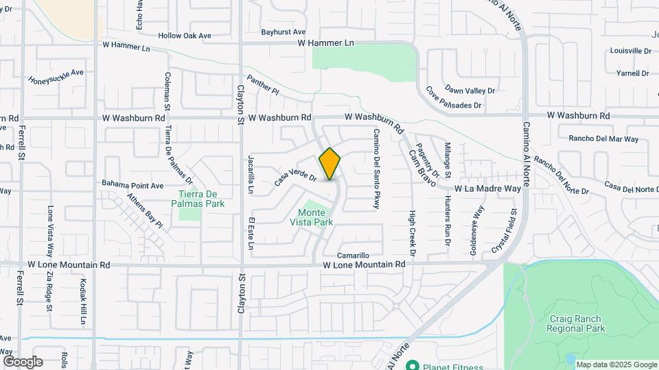 1809 Casa Verde Dr Map and Location Details