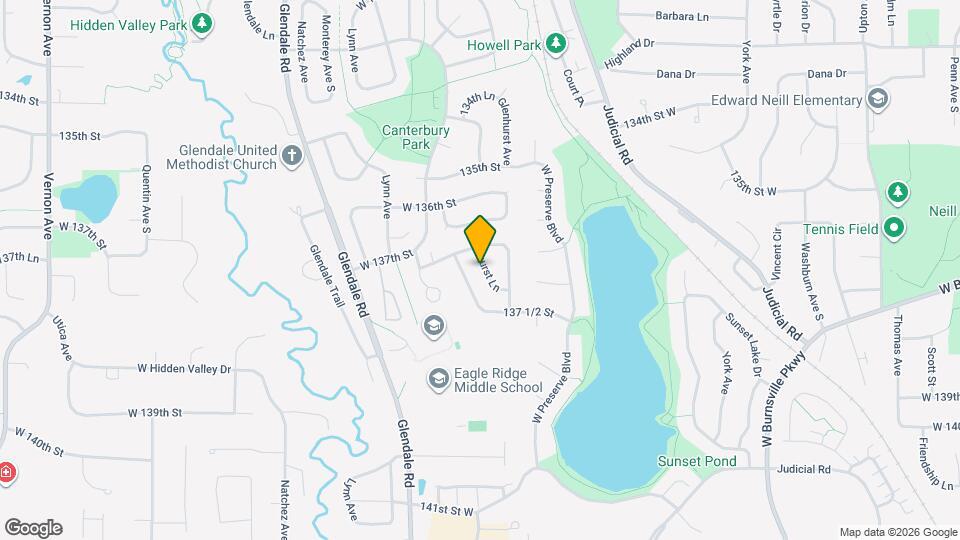 13734 Glenhurst Ln Map and Location Details