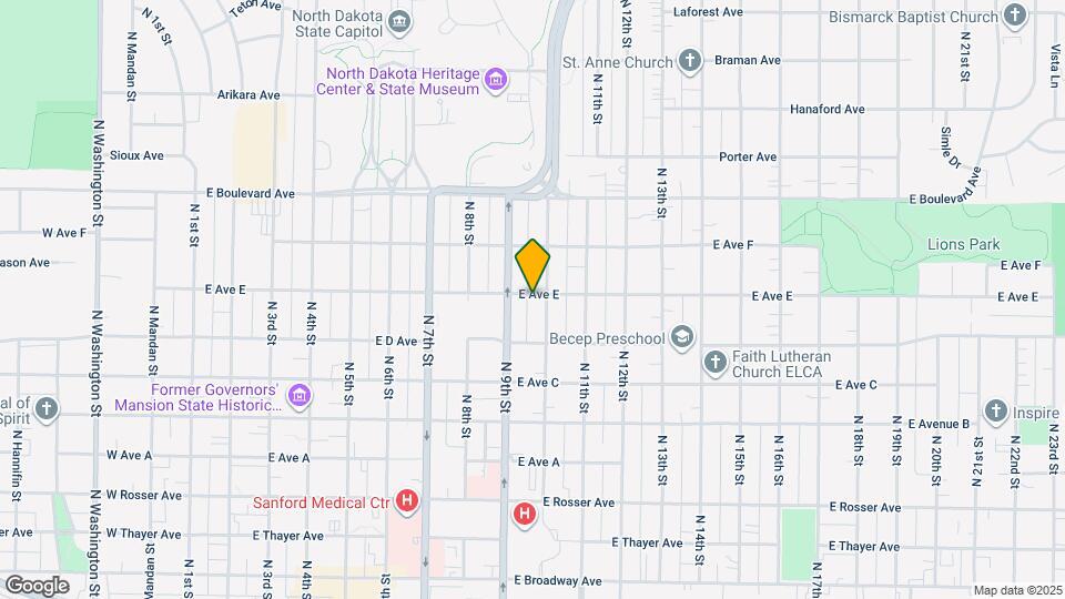915 E Ave E Map and Location Details