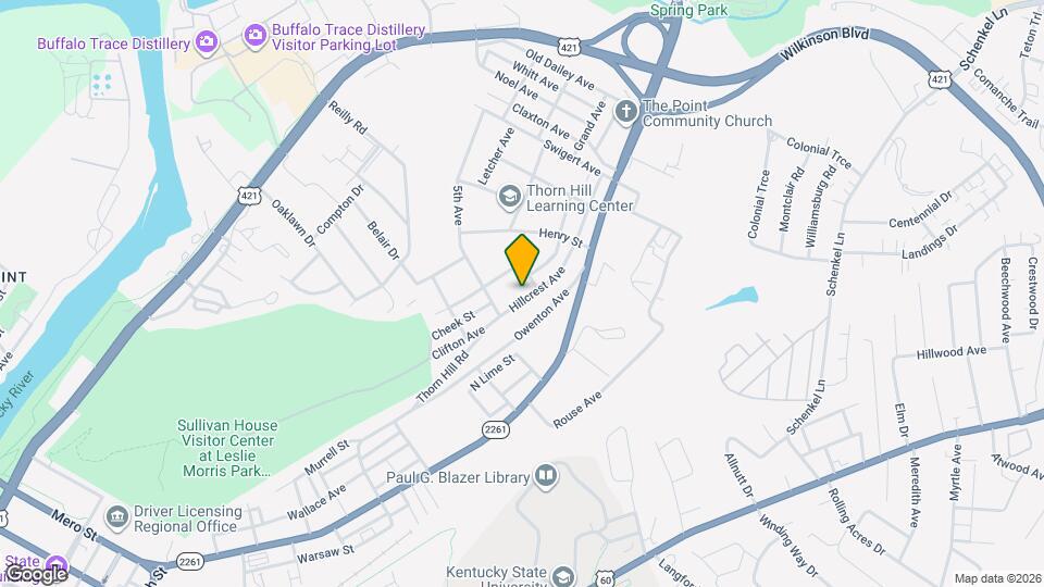 720 Hillcrest Ave Mapa y Detalles de la Ubicación