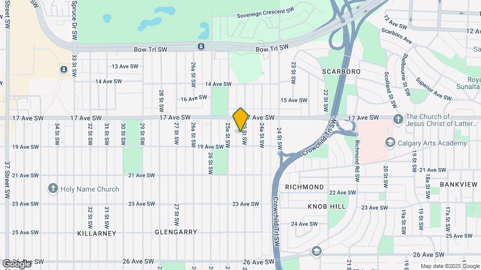1925 25 St SW Map and Location Details