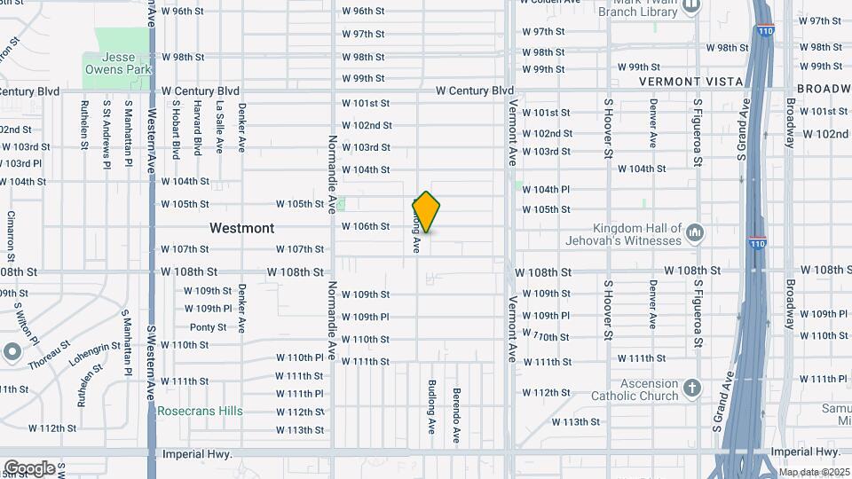 10616 S Budlong Ave Map and Location Details