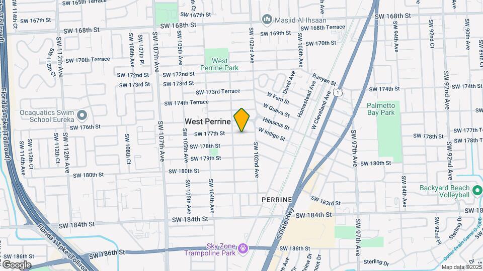10250 SW 177th St Map and Location Details