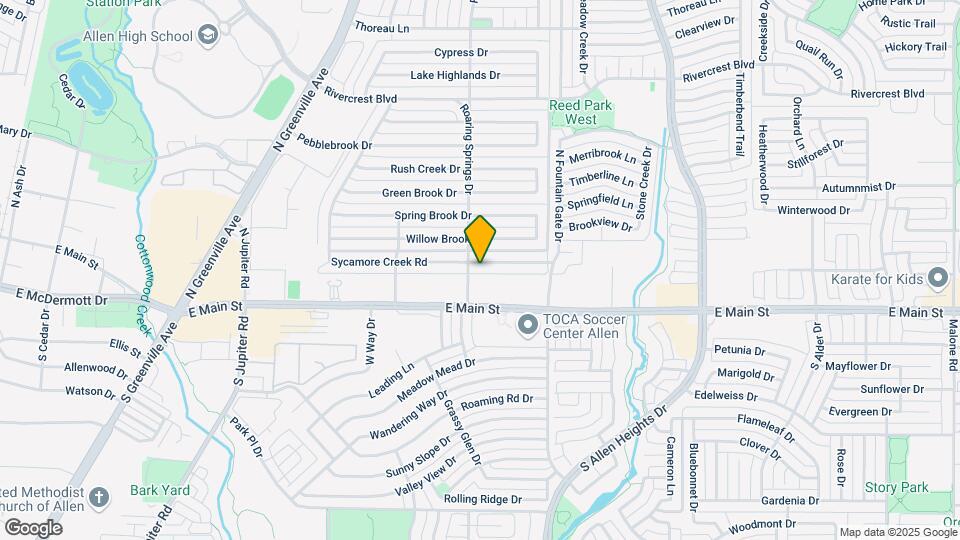 902 Sycamore Creek Rd Map and Location Details