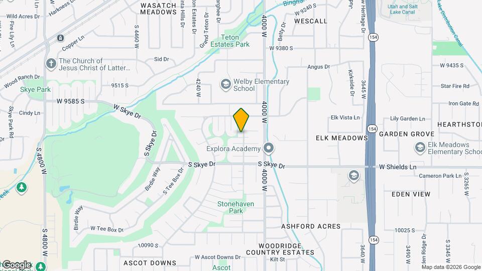 9694 S Stonehaven St Map and Location Details