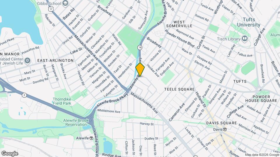 28 Alewife Brook Pkwy Map and Location Details