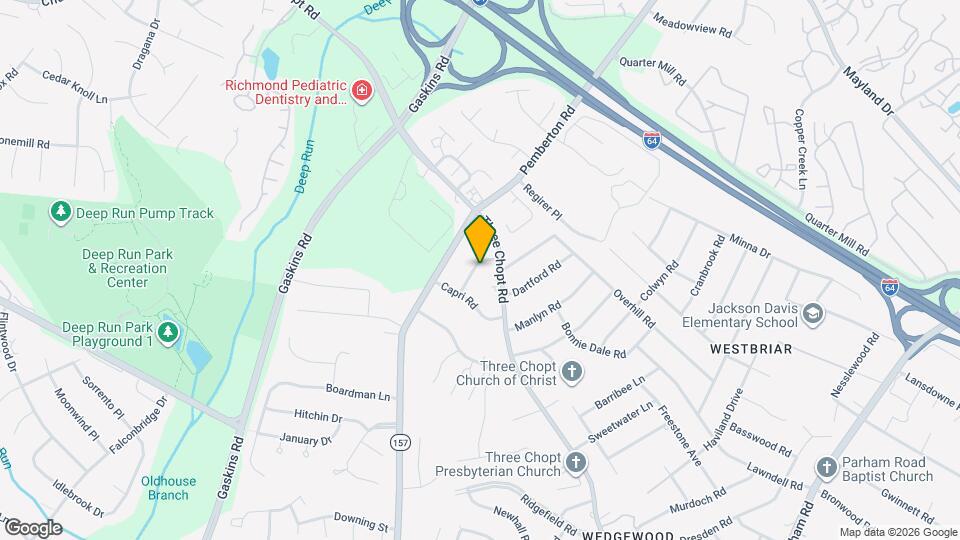 2105 Bambacus Rd, Unit Lower Apt Map and Location Details