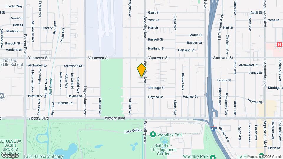 6633 Woodley Ave Map and Location Details