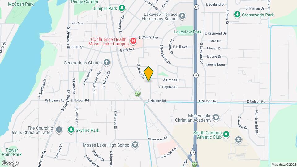 1110 S Alderwood Dr Map and Location Details