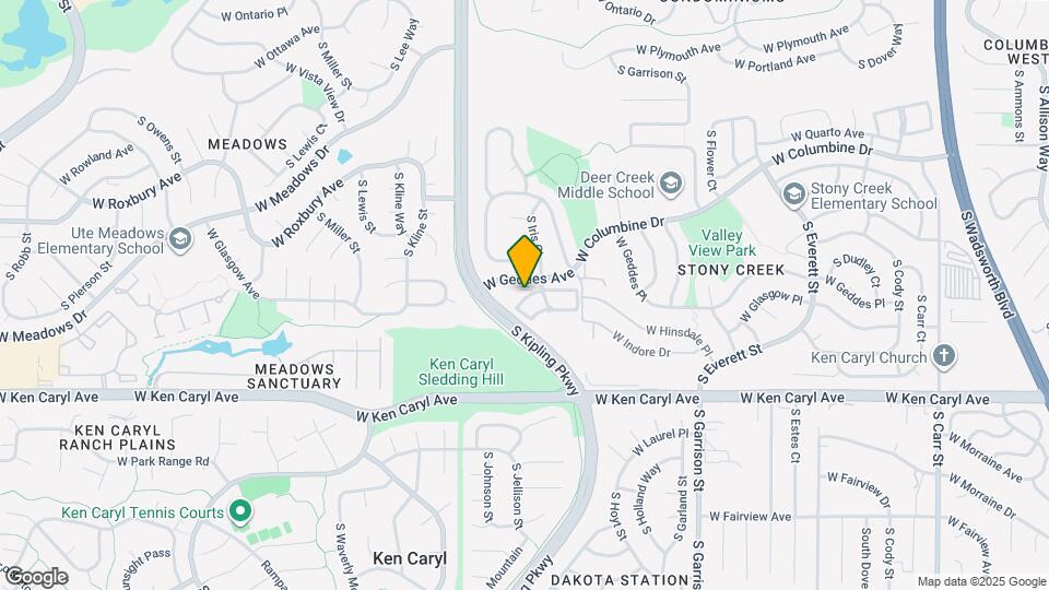 9805 W Hinsdale Pl Map and Location Details