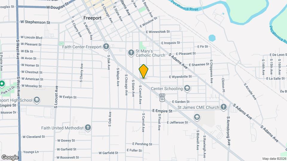 306 E Prospect Terrace Mapa y Detalles de la Ubicación