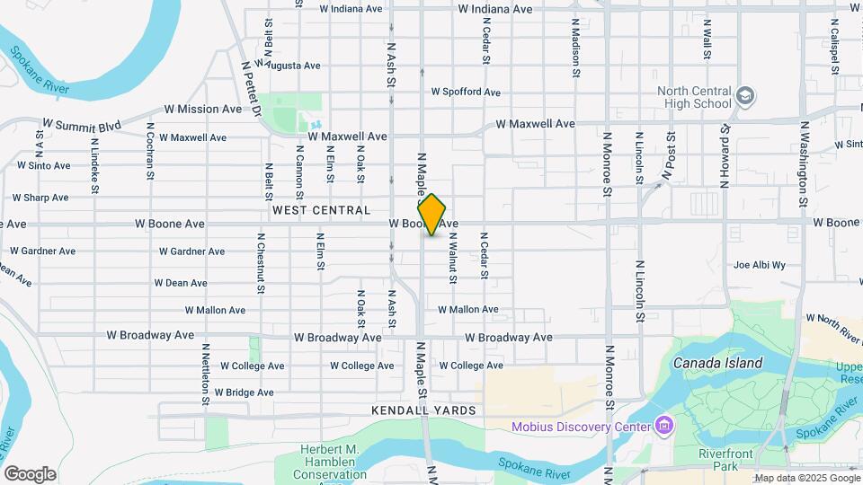 1524 W Gardner Ave Map and Location Details
