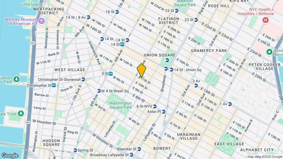 16 E 11th St Mapa y Detalles de la Ubicación