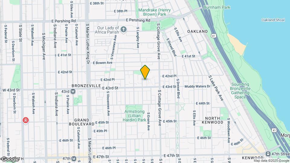 4241 S Langley Ave Map and Location Details