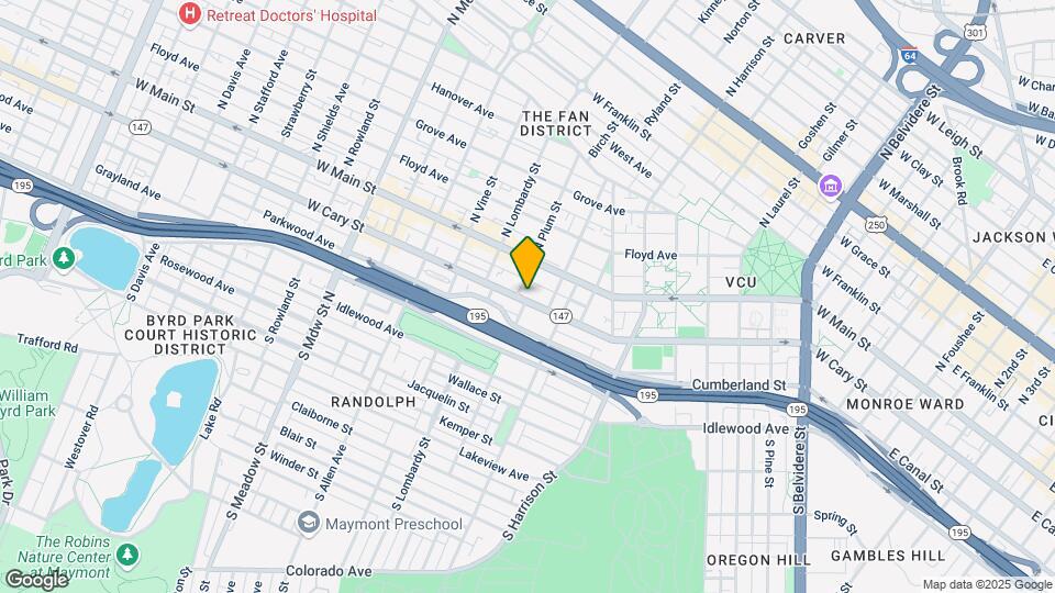 1424 W Cary St Map and Location Details