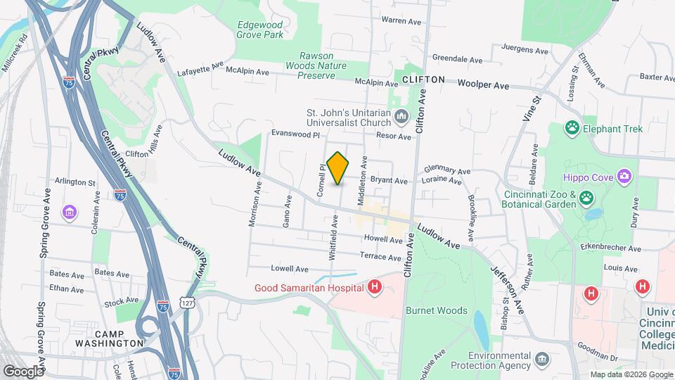 3423 Whitfield Ave, Unit Unit D Map and Location Details