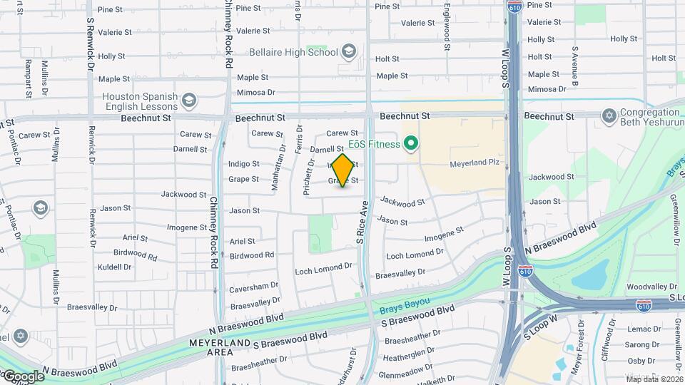 5122 Jackwood St Map and Location Details