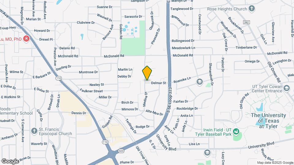 2510 Delmar St Map and Location Details