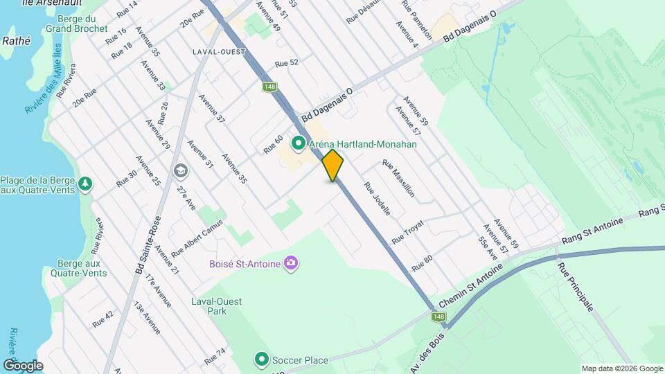7150 Arthur-Sauvé Boul Map and Location Details