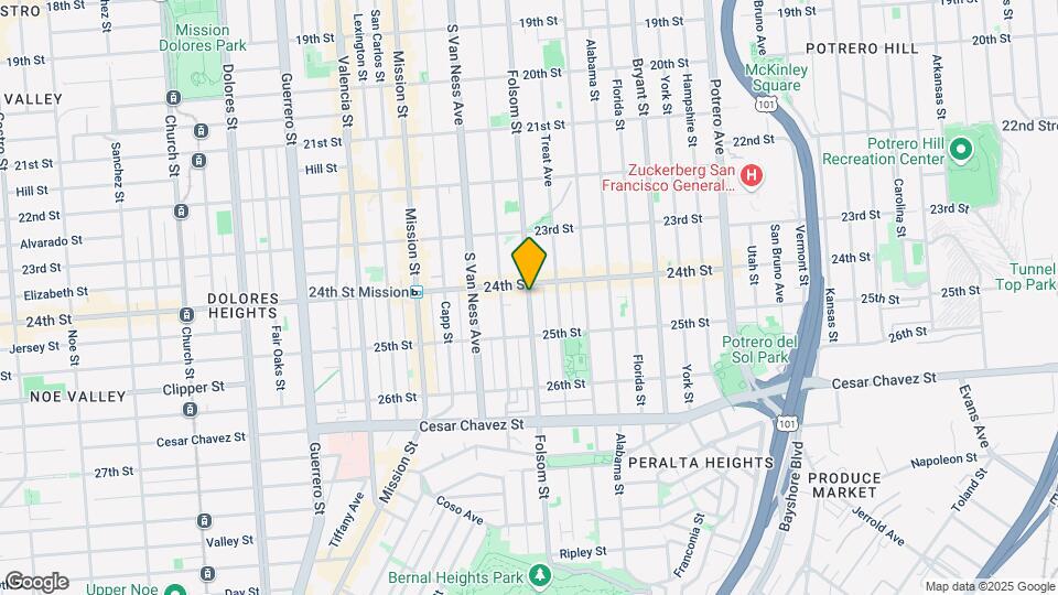 2822 Folsom St Mapa y Detalles de la Ubicación