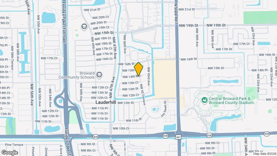 4350 NW 14th St Map and Location Details
