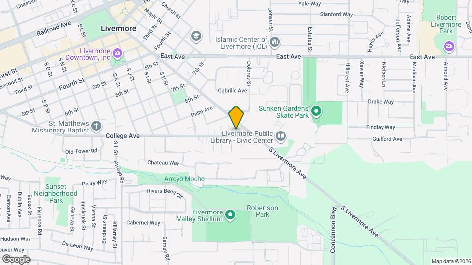 2822 College Ave Map and Location Details