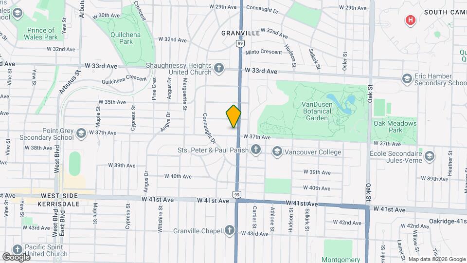 5275 Granville St Map and Location Details