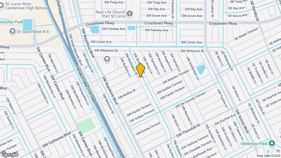1717 SW Burlington St Map and Location Details
