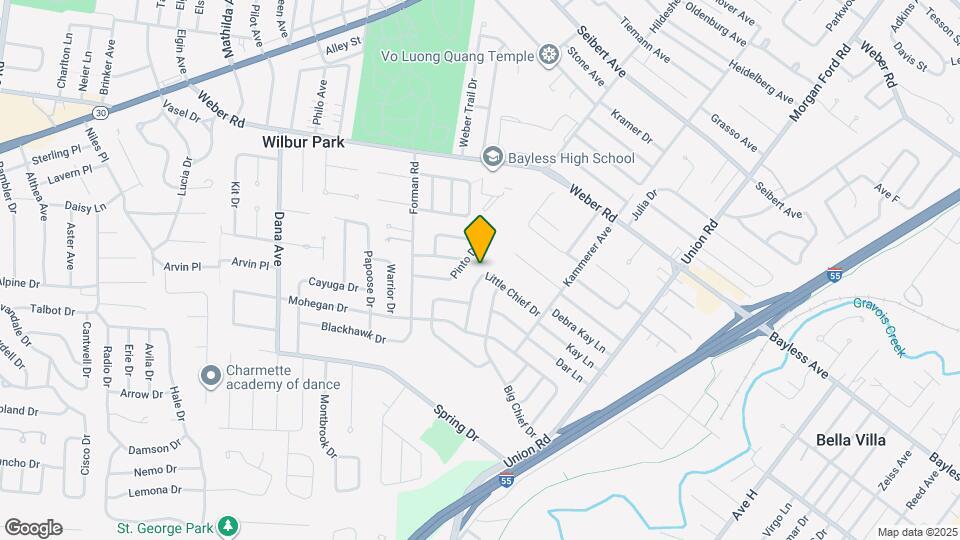 9001 Kickapoo Dr Mapa y Detalles de la Ubicación